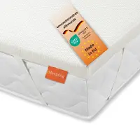 Sleepling ergonomische topper van koudschuim, 80 x 200 cm, 5 cm, H4, extra stevige matrasovertrek,
