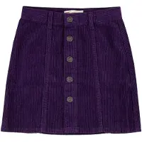Levi's Girls High Rise Button Front Skirt Blackberry Cordial Maat: 16Y | Rokken Outlet | kids | Paars