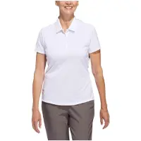 Adidas Functioneel shirt 'Women's Solid Performance Short Sleeve Polo' wit