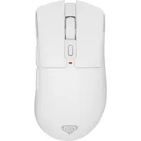 Genesis Witte draadloze gaming muis - - PixArt PAW3950 - Kailh Optical - 6 tot 8 knoppen - Tot 12800 DPI - 8000 Hz