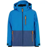 CMP jongensskijack met capuchon en Clima Protect, blauw, maat 140