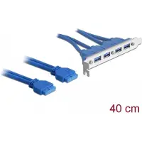 DeLOCK 2 x USB 3.0 19-pin - 4 x USB 3.0-A PC-slot 1 stuk(s)