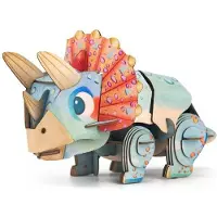 MierEdu 3D PUZZEL BUILD&SOUND: DINO / TRICERATOPS 13,03x6,64x7,24cm, met geluid, werkt op 1 knoopcel batterij CR2032 (inbegrepen), in doos 10,8x3,5x19,4cm, 6+