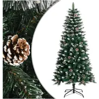 vidaXL - Kunstkerstboom - met - standaard - 120 - cm - PVC - groen