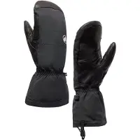 Mammut - Skihandschoenen - Stoney HS Thermo Mitten Black voor Unisex van Gerecycled Polyester - Maat 8 - Zwart