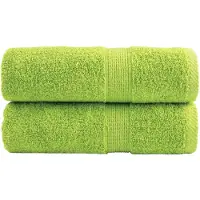 vidaXL Premium washandjes SOLUND 2 st appelgroen 30x30 cm 600 g/m2
