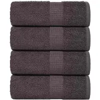vidaXL Washandjes FROGN 4 st 30x30 cm 360 g/m² antraciet