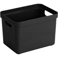 Sunware Sigma Home opbergbox 18L - 35x24.6x24.3 cm - Zwart