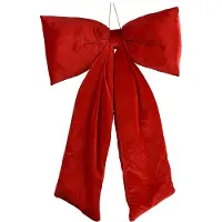 Décoris Kerststrik | | 48 x 80 cm (Rood, Fluweel)