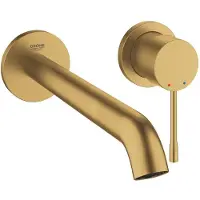 GROHE Essence New wastafelkraan - m-size - met inbouwdeel - geborsteld cool sunrise (goud) SW97511 / SW28941