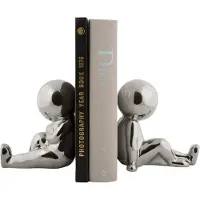PT Living Boekensteun Joey Ceramic Chrome Plated (Set van 2)