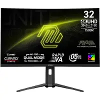 MSI 9S6-3DC54A-032 Gaming monitor Energielabel G (A - G) 80 cm (31.50 inch) 16:9 0.5 ms