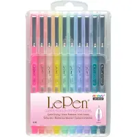 Sans marque Set van 10 Pastel Fineliners, 0.3 mm - Merkloos