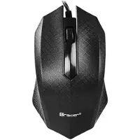 Tracer Click, optische muis, USB Type-A, 1000 DPI, zwart