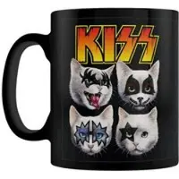 KiSS Kop - Horror Cats Feline Four - voor Geen - zwart - Maat Standard