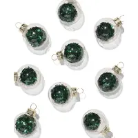 HEMA Kerstballen Glas Groen - 9 Stuks