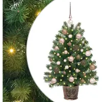 vidaXL Kunstkerstboom met 150 LED met standaard Groen 95 cm PE en PVC