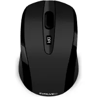 Evolveo WML-306B, RF draadloos + USB, optisch, voor notebooks, zwart, grijs, geschikt voor zowel linkshandigen als rechtshandigen, bereik 10 meter