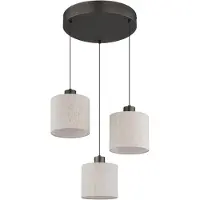 Globo Gunmetal Hanglamp Thea 3 Lichts Rond