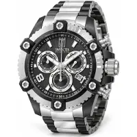 Invicta Jason Taylor 51284 Herenhorloge - Quartz uurwerk - Roestvrij staal met zwarte wijzerplaat - 50 mm