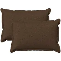 vidaXL Kussen met kussen HOUTEN 2 st Bruin Faux Linnen
