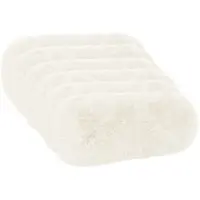 vidaXL Kussensloop 6 st HEERLEN Wit Ø 15 x 40 cm PV Fleece
