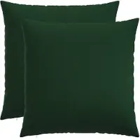 vidaXL Kussensloop 2 st HEERLEN Donkergroen 60 x 60 cm Stof