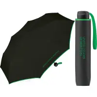 Benetton United Colors of Paraplu Super Mini - Opvouwbaar - Ø 95 cm - Zwart