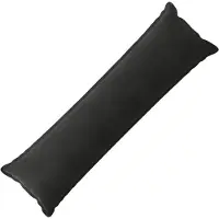 vidaXL Kussen met kussen HOUTEN Zwart 40 x 145 cm fluweel