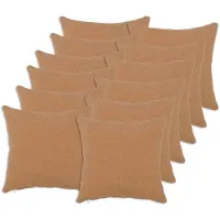 vidaXL Kussensloop 12 st HEERLEN Beige 45 x 45 cm Bouclé