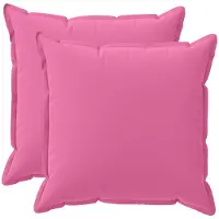 vidaXL Kussensloop 2 st HOUTEN Roze 70 x 70 cm Polyester