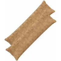 vidaXL Kussensloop 2 st HOUTEN Taupe 40 x 145 cm Nep Konijnenbont
