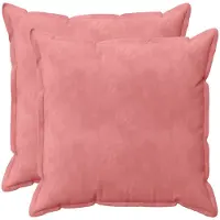 vidaXL Kussen met kussen HOUTEN 2 st Roze fluweel