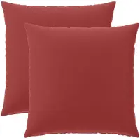 vidaXL Kussensloop 2 st HEERLEN Wijnrood 80 x 80 cm Polyester