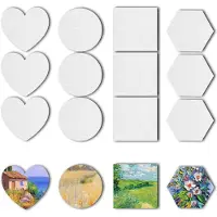 Markenlos – Magnetische Kunstcanvas Panelen, Set van 12, Diverse Vormen