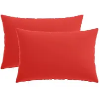 vidaXL Kussensloop 2 st HEERLEN Rood 40 x 60 cm Polyester