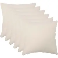 vidaXL Kussensloop 6 st HEERLEN Crèmekleurig 45 x 45 cm Bouclé