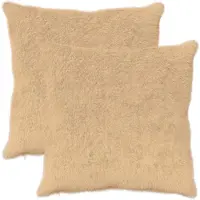 vidaXL Kussensloop 2 st HEERLEN Crèmekleurig 60 x 60 cm