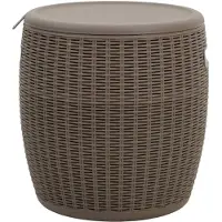 vidaXL Tuinbox 4-in-1, lichtbruin, polypropyleen