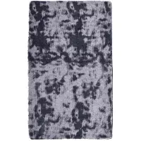 vidaXL Hoogpolig vloerkleed NAVARRA 80x150 cm polyester donkergrijs