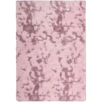 vidaXL Hoogpolig vloerkleed NAVARRA 200x290 cm polyester stoffig roze