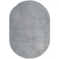 vidaXL Hoogpolig vloerkleed NAVARRA 300x200 cm polyester zilvergrijs