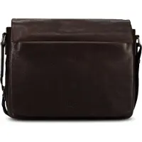 Jost Glasgow Aktentas RFID-bescherming Leder 34 cm Laptopvak bruin