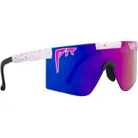 Pit Viper - Zonnebrillen - The LA Brights Original Wide HDPV Polarized Pink Purple voor Unisex - Wit