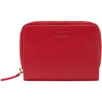 L.credi Leren portemonnee Evelyn Mini Wallet Red rood