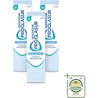 Sensodyne 3 x – Tandpasta – Proglasur Gentle Whitening – 75 ml - Wasstrips - Tandpasta - Tanderosie - Tandglazuur - Witte Tanden - Gevoelige Tanden