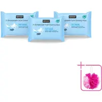 Sence 3 x - Normale Huid - Gezichtsreinigingsdoekjes - Mild Reinigend - 20 Doekjes - Bulkverpakking - Gezichtsreinigingsdoekjes - Douchemop - Huid reinigen