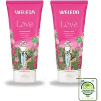 Weleda 2 x - Douchecrème Aroma Shower Love - 200 ml - Grootverpakking - Vaatwasstrips - Douchecrème - Aromatherapie - Liefdevolle Geur - Natuurlijke Verzorging - Wellness