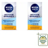 Nivea 2 x MEN Active Energy Activerende gezichtsgel met cafeïne - 50 ml - Voordeelverpakking - 2 stuks