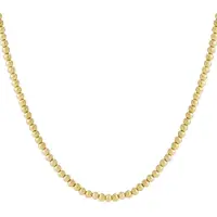 Yehwang Elegant Simple Beaded Necklace for Women - Silver & Gold